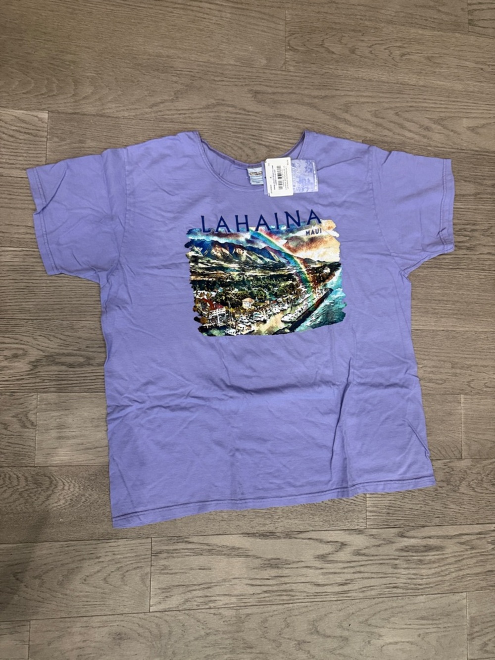Lahaina Maui Lavender Graphic Short Sleeve Tee